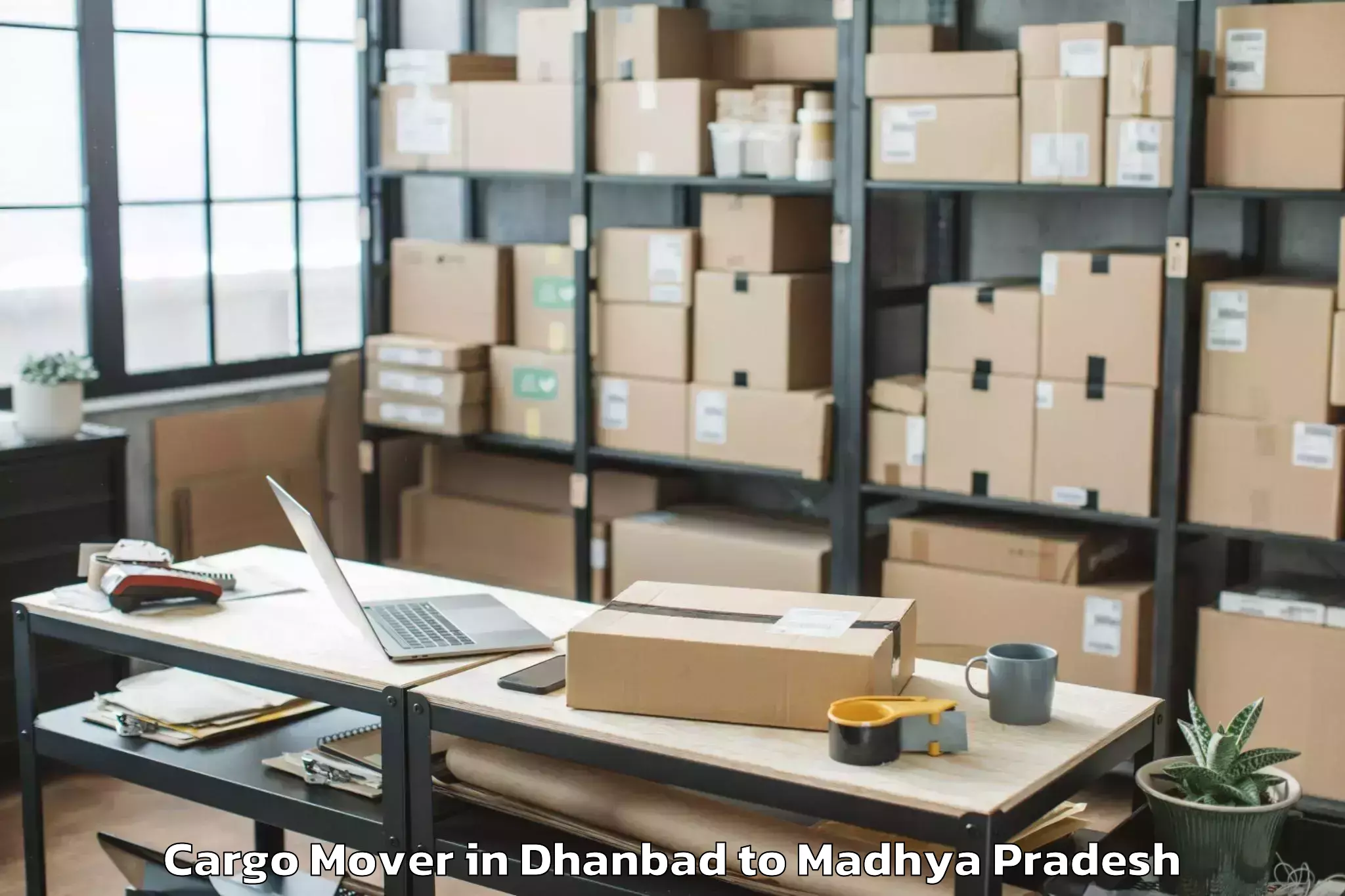 Dhanbad to Mahidpur Cargo Mover Booking